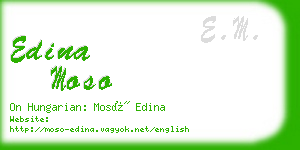 edina moso business card